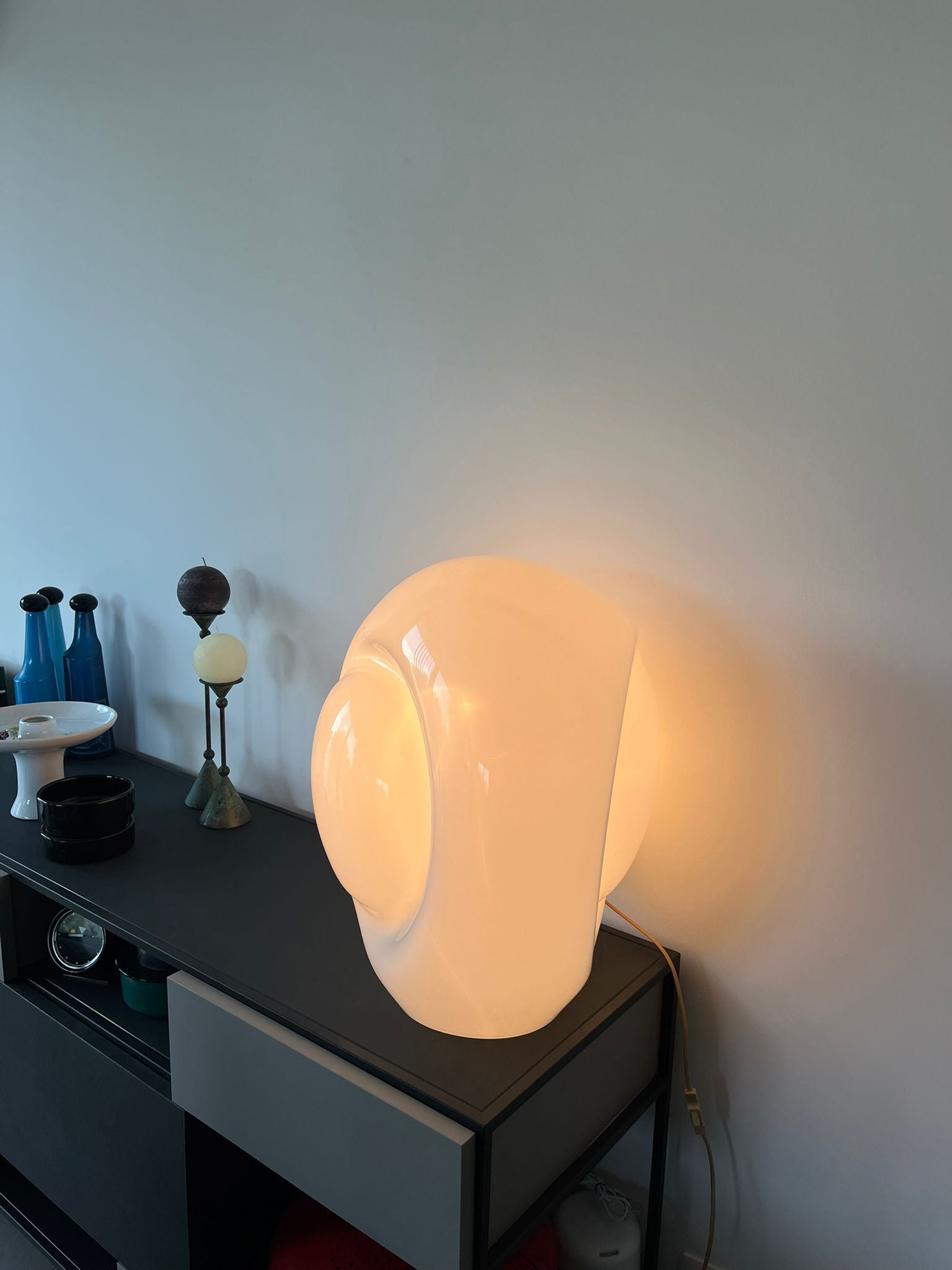 Munega Floor Lamp by Gino Vistosi – Murano Glass Lamp, Italy 1970 