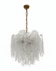 Mazzega Carlo Nason Ice Glass Chandelier
