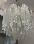 Mazzega Carlo Nason Ice Glass Chandelier