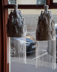 African Beaded Crown Lamps