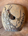 Japanese steel vase